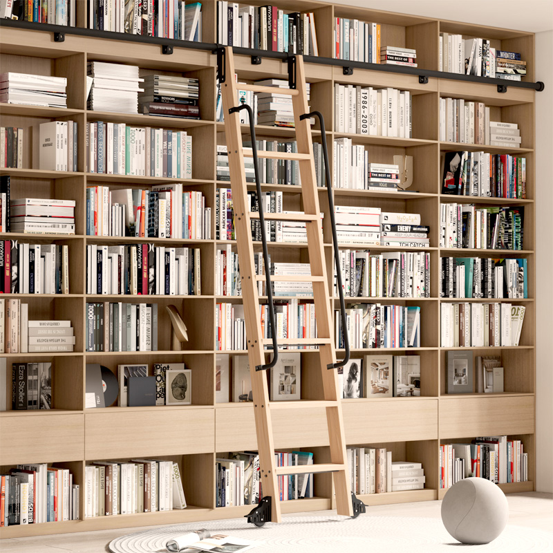 Woodworking Lofts - Rolling Library Ladder Hardware 13FT(400cm) Hook