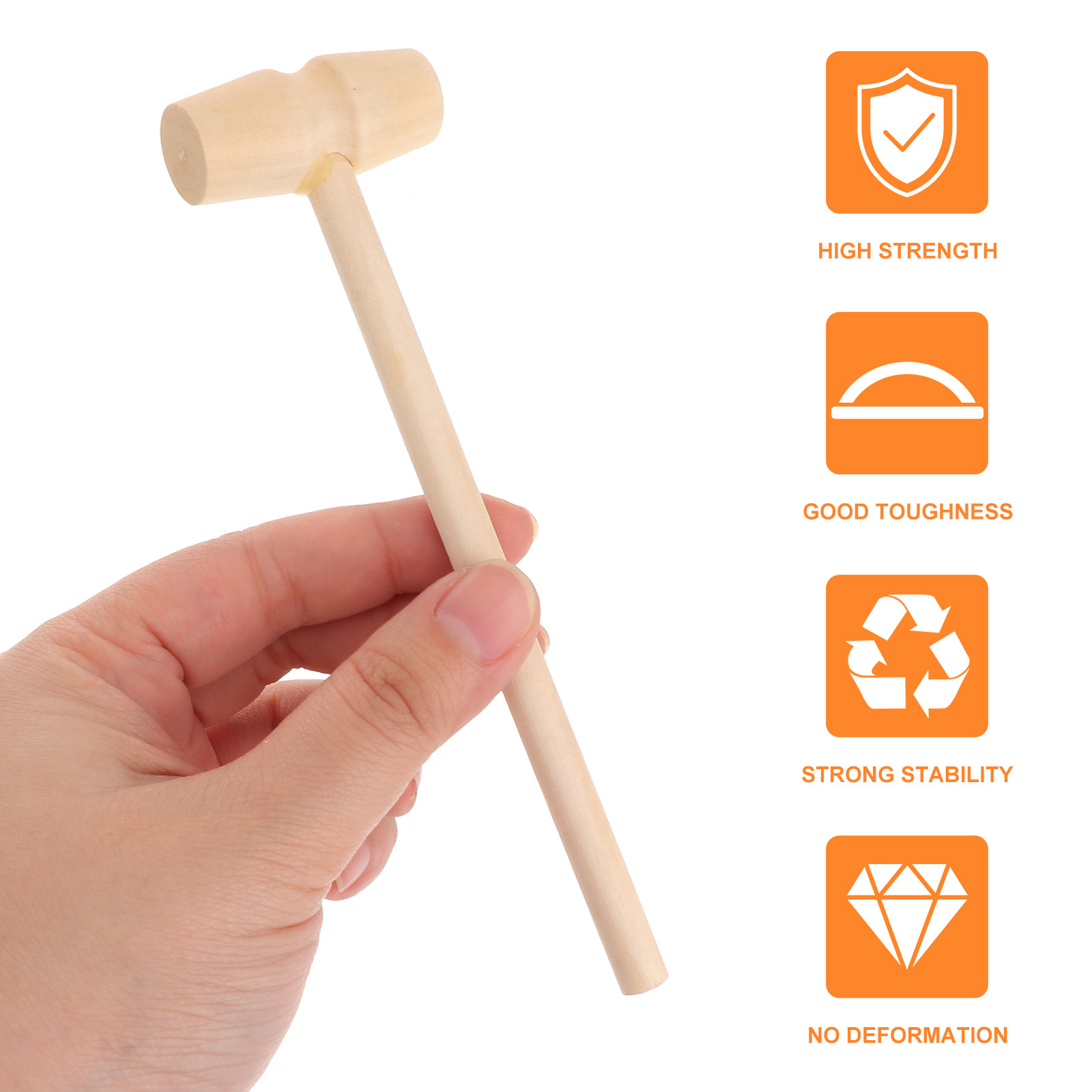 Wooden Mallet Carving - 20Pcs Kid Wooden Mini Mallet Unfinished