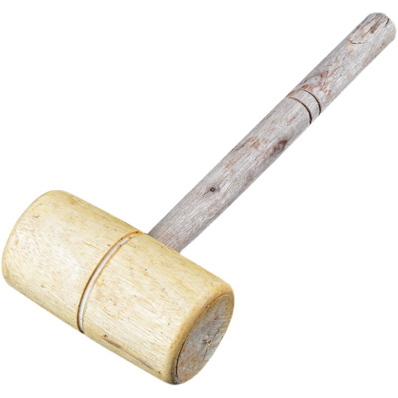 Wooden Mallet Carving - Wooden Mallet with Handle, Solid Wood