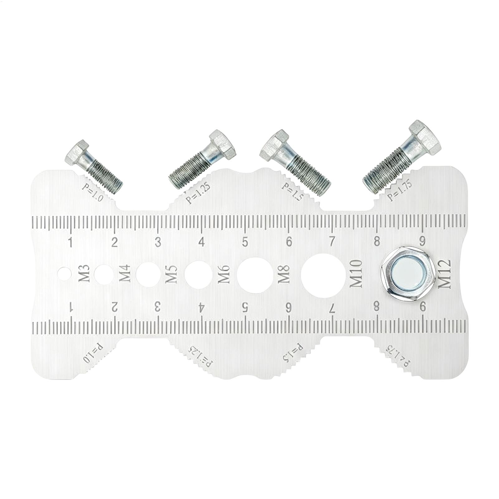 Woodworking For Engineers - Screw Size Gauge Portable Pitch Sizer