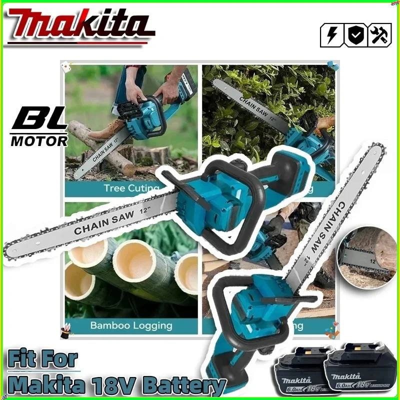 Woodworking Essential Tools - Makita 18V 2200W Portable Chainsaw Brushless