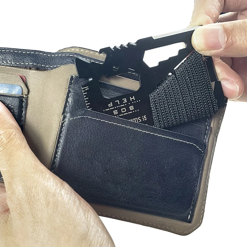 Card Scraper Steel - Stainless Steel Emergency Tool EDC Credit