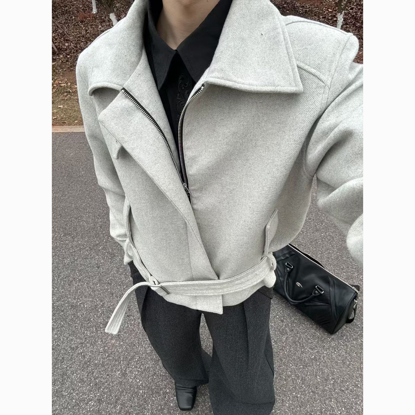 Wool Blend Jacket Man Green Me - огляд і ціна Woodworking Artisans