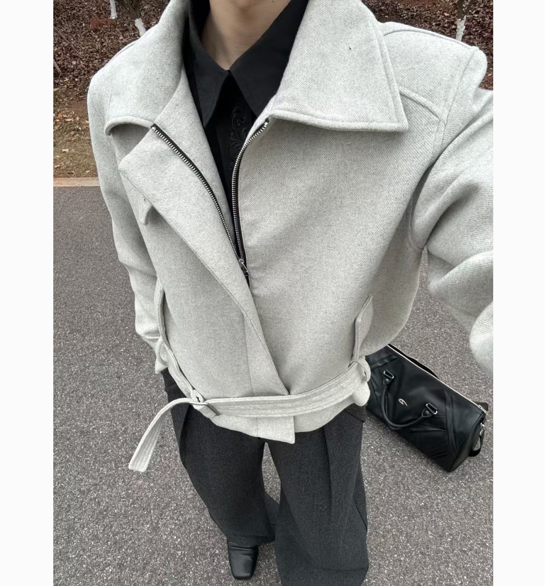 Wool Blend Jacket Man Green Me - огляд і ціна Woodworking Artisans