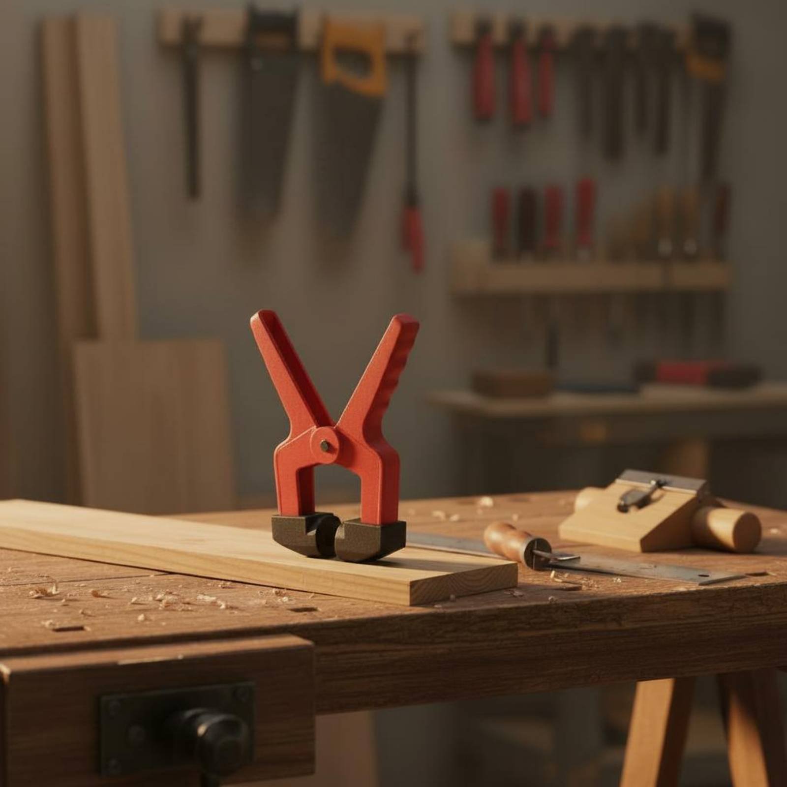 Triangular Clamp Clamp Red Col - огляд і ціна Woodworking Clamp