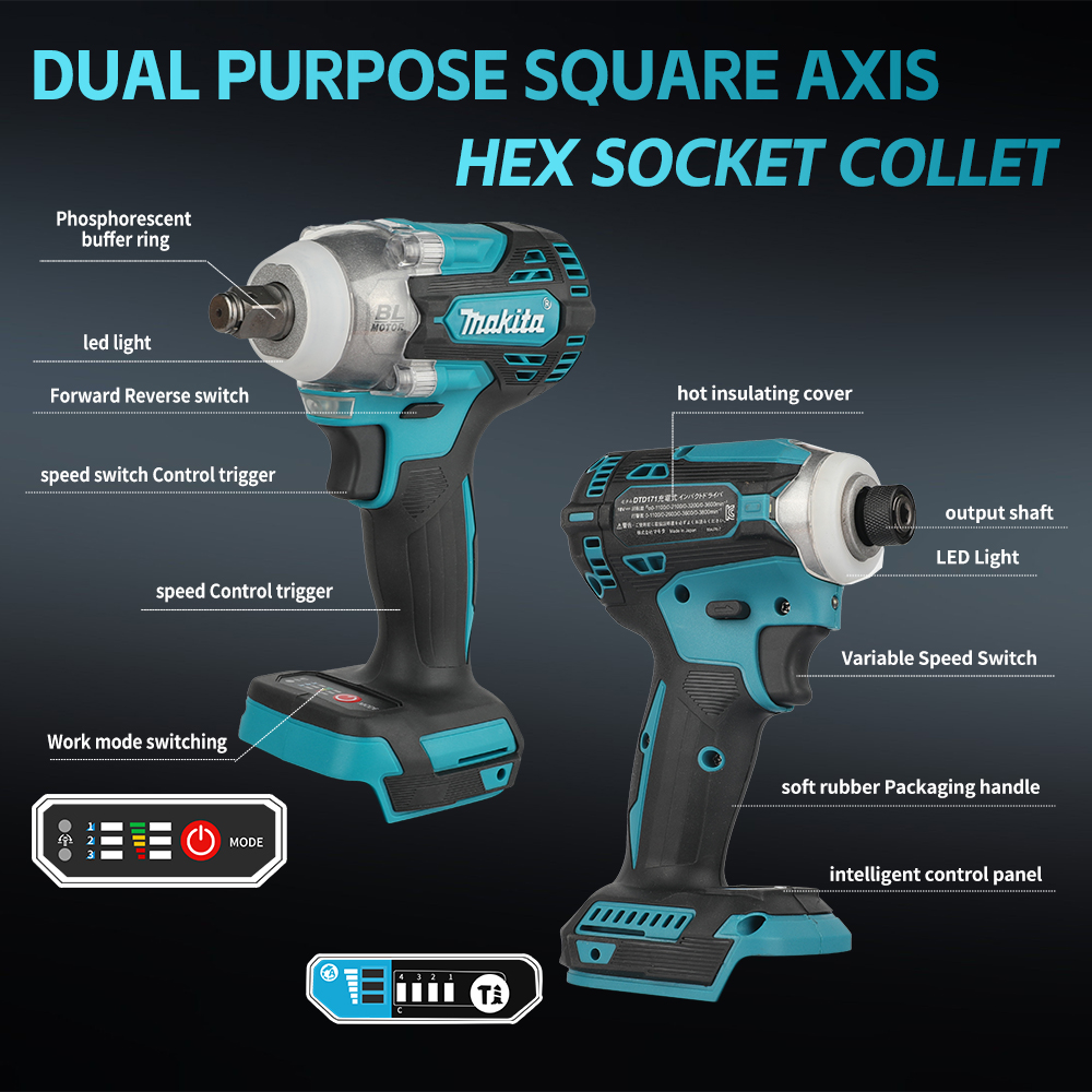 Makita  DTW300 Brushless Recha - огляд і ціна Makita Drill Dtw300