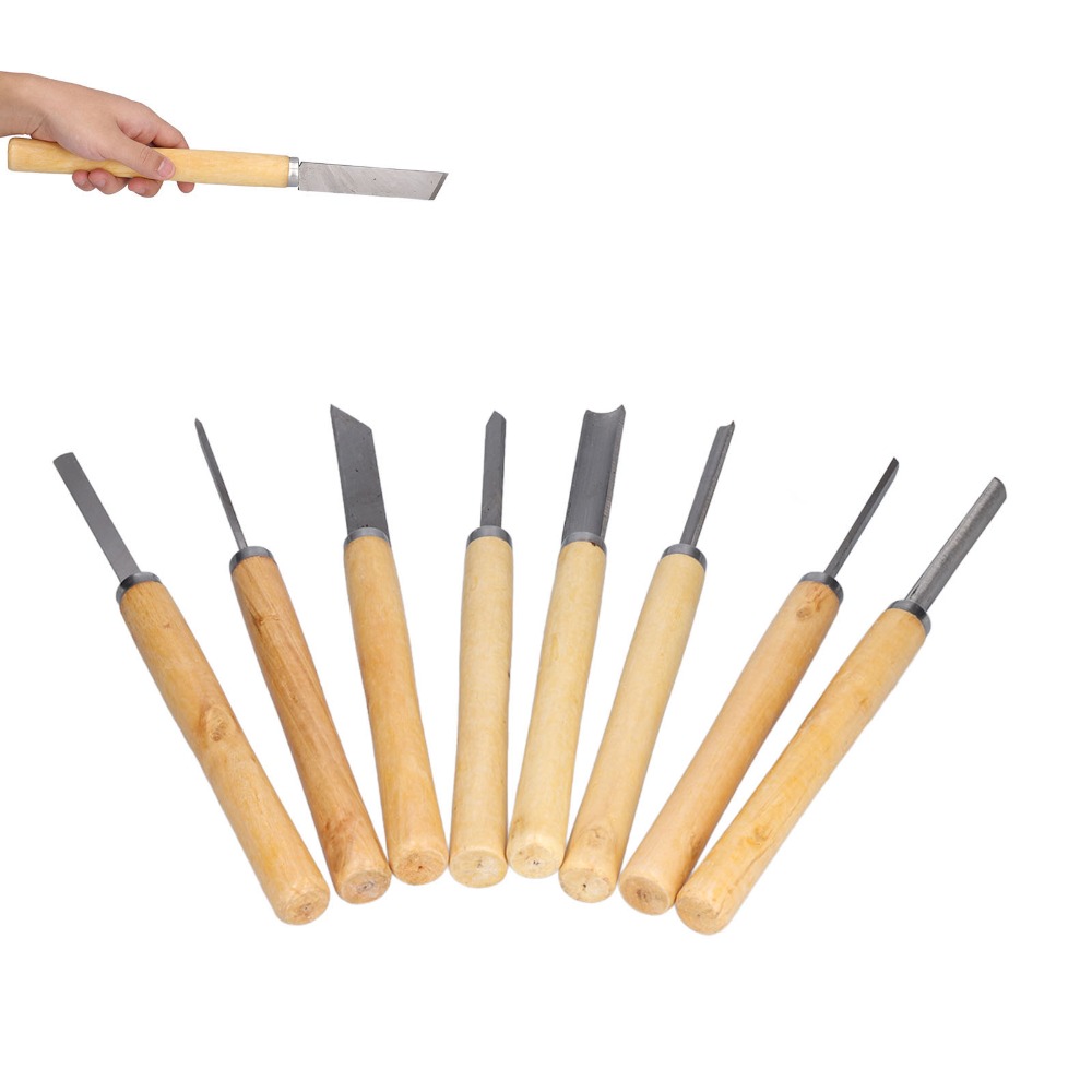 8PCS HSS Steel Wood Turning Ch - огляд і ціна Skew Chisel Wood