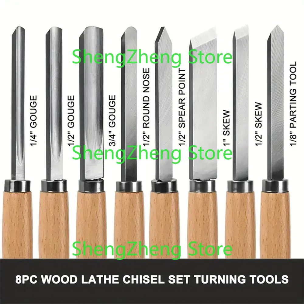 8Pcs Professional Wood Turning - огляд і ціна Skew Chisel Wood