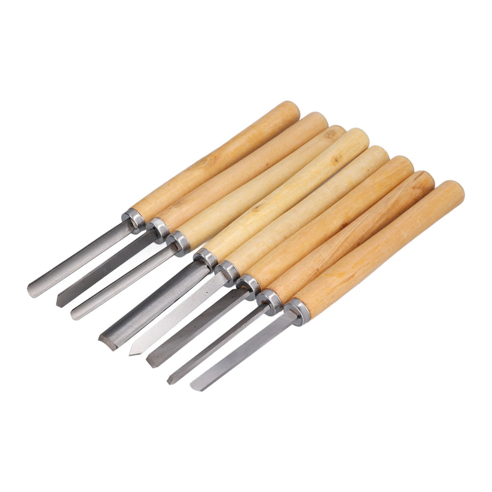 8PCS HSS Steel Wood Turning Ch - огляд і ціна Skew Chisel Wood