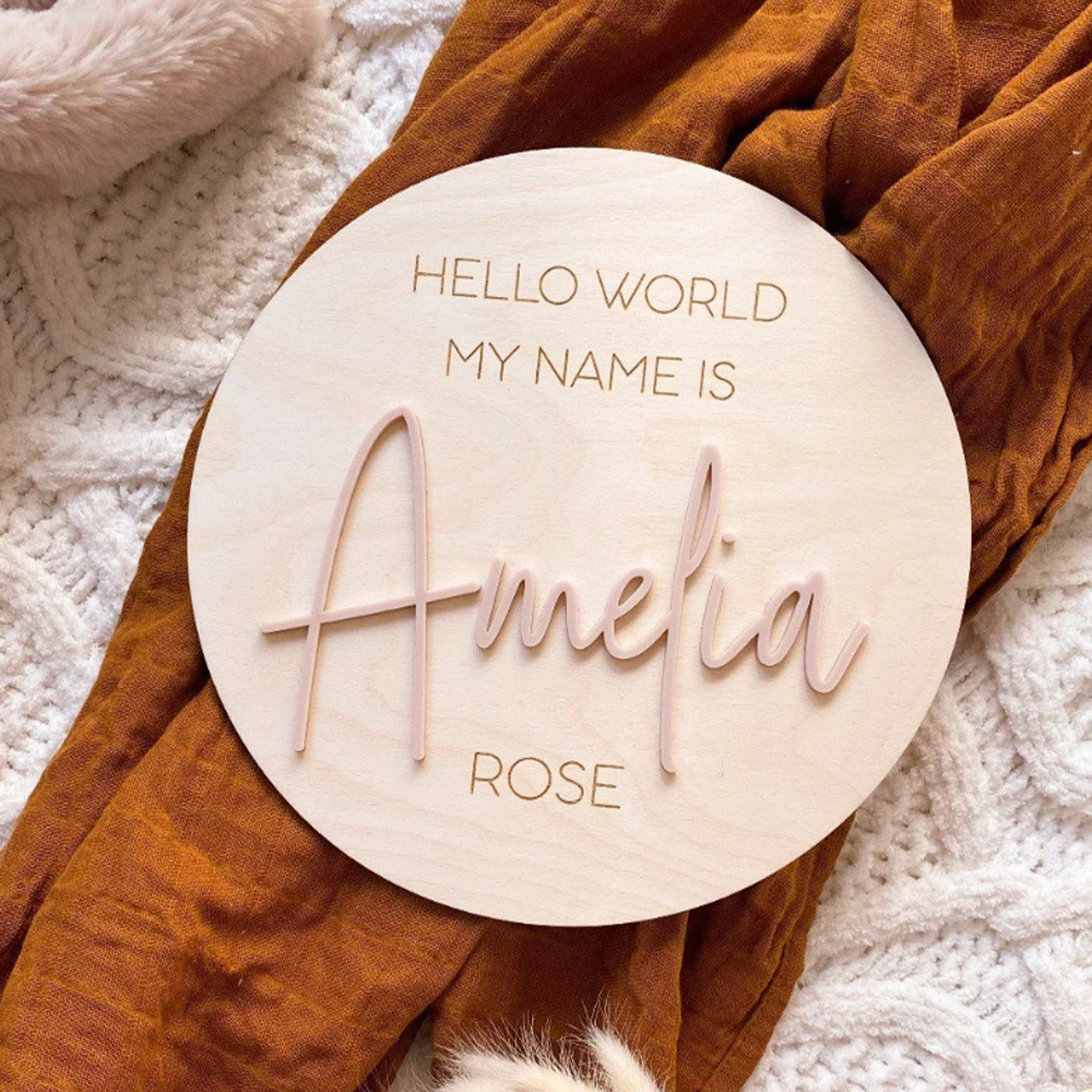 Personalised Wooden Hello Worl - огляд і ціна Woodworking Laser