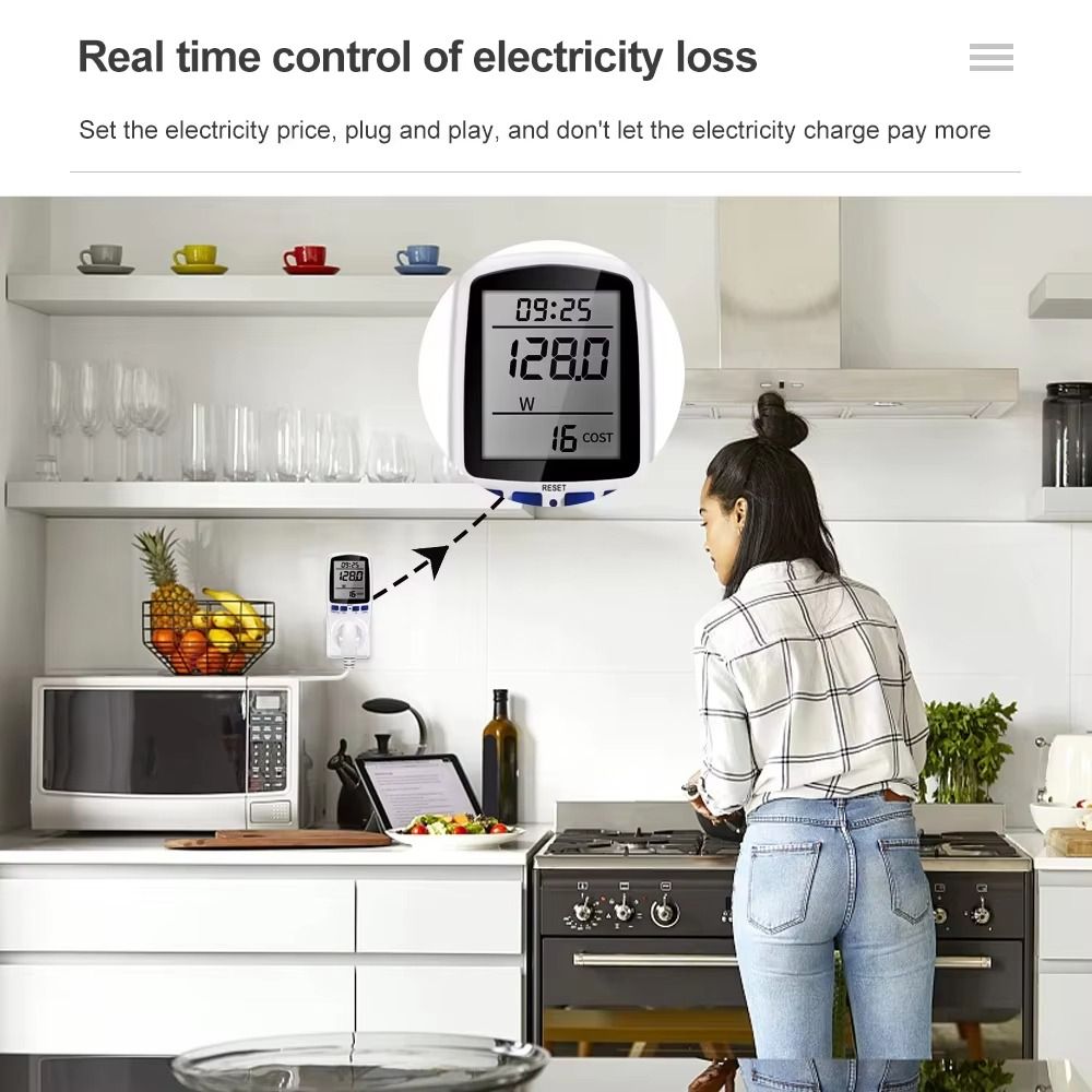 220V 110V Digital LCD Wattmete - огляд і ціна Woodworking Uk
