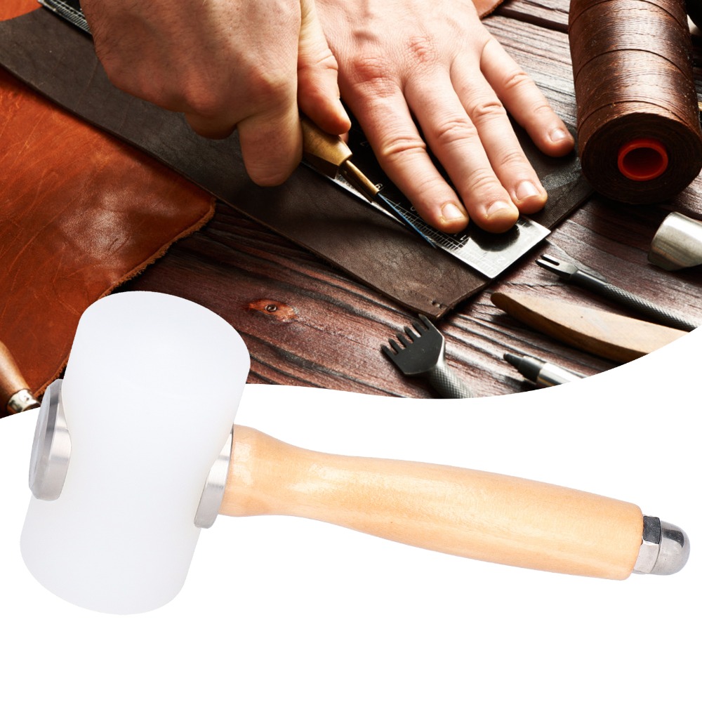 Length 19cm Leather Carving Ha - огляд і ціна Wooden Mallet Carving