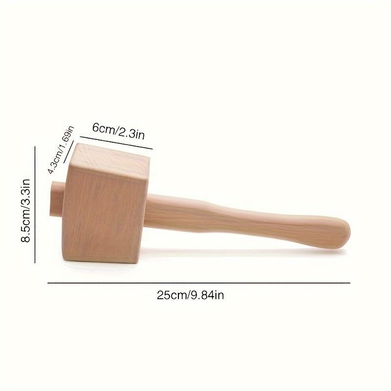 1PC DIY Leather Beech Solid Wo - огляд і ціна Wooden Mallet Carving