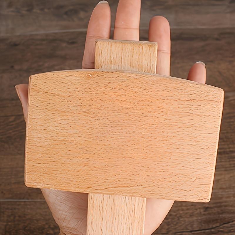1PC DIY Leather Beech Solid Wo - огляд і ціна Wooden Mallet Carving