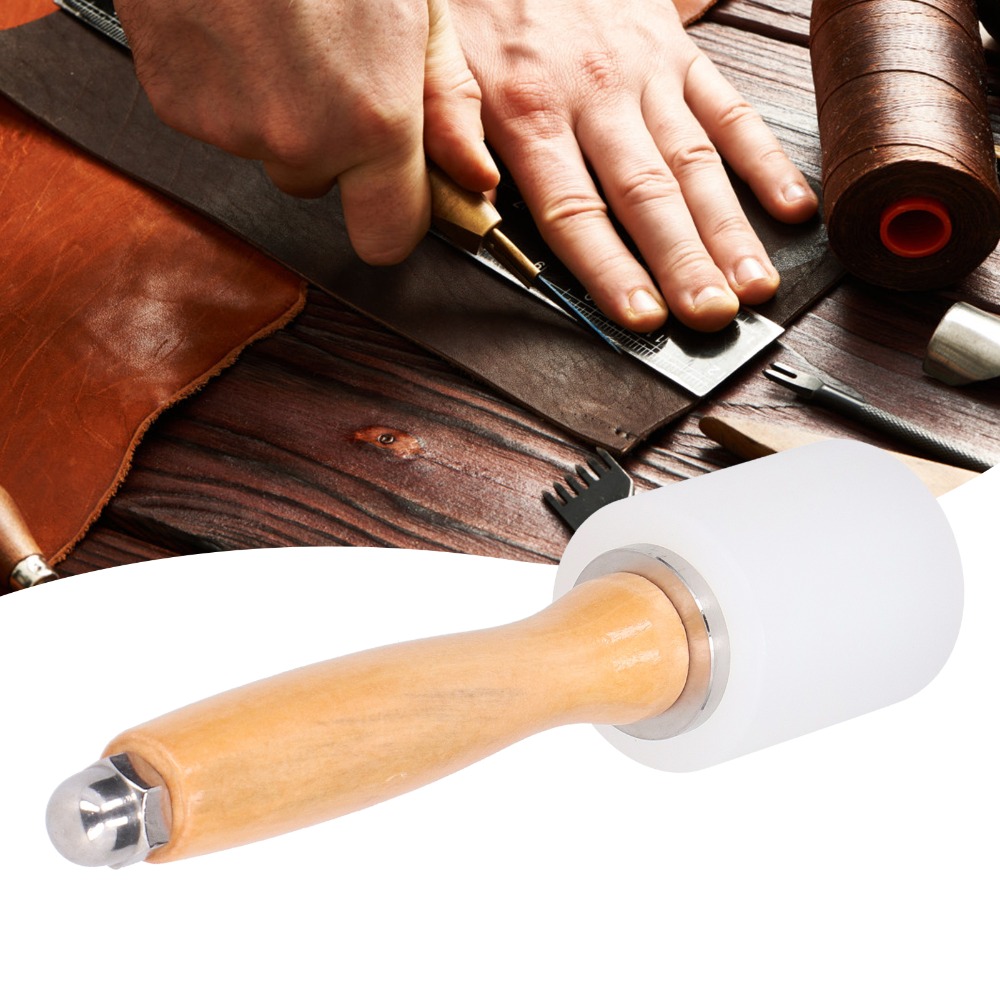 Multiple Materials Leather Car - огляд і ціна Wooden Mallet Carving