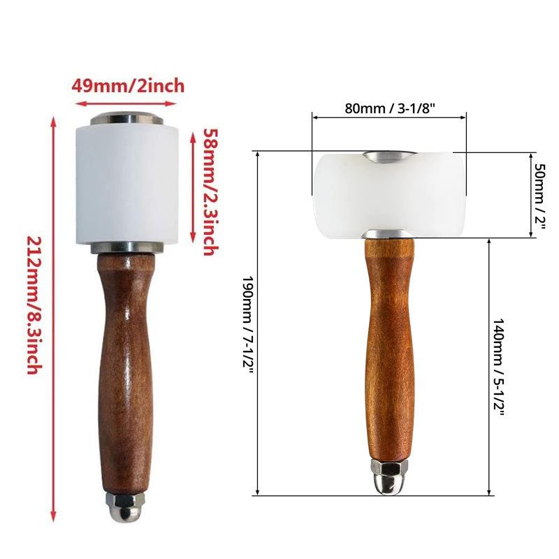 1PC Leather Carving Hammer Lea - огляд і ціна Wooden Mallet Carving