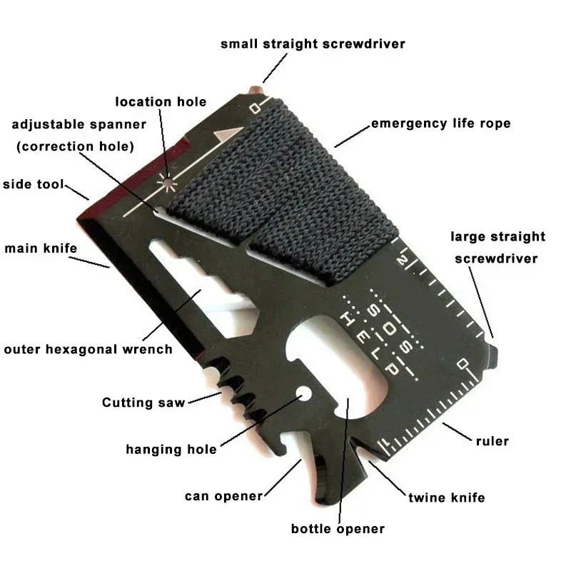 Multifunctional Stainless Stee - огляд і ціна Card Scraper Steel