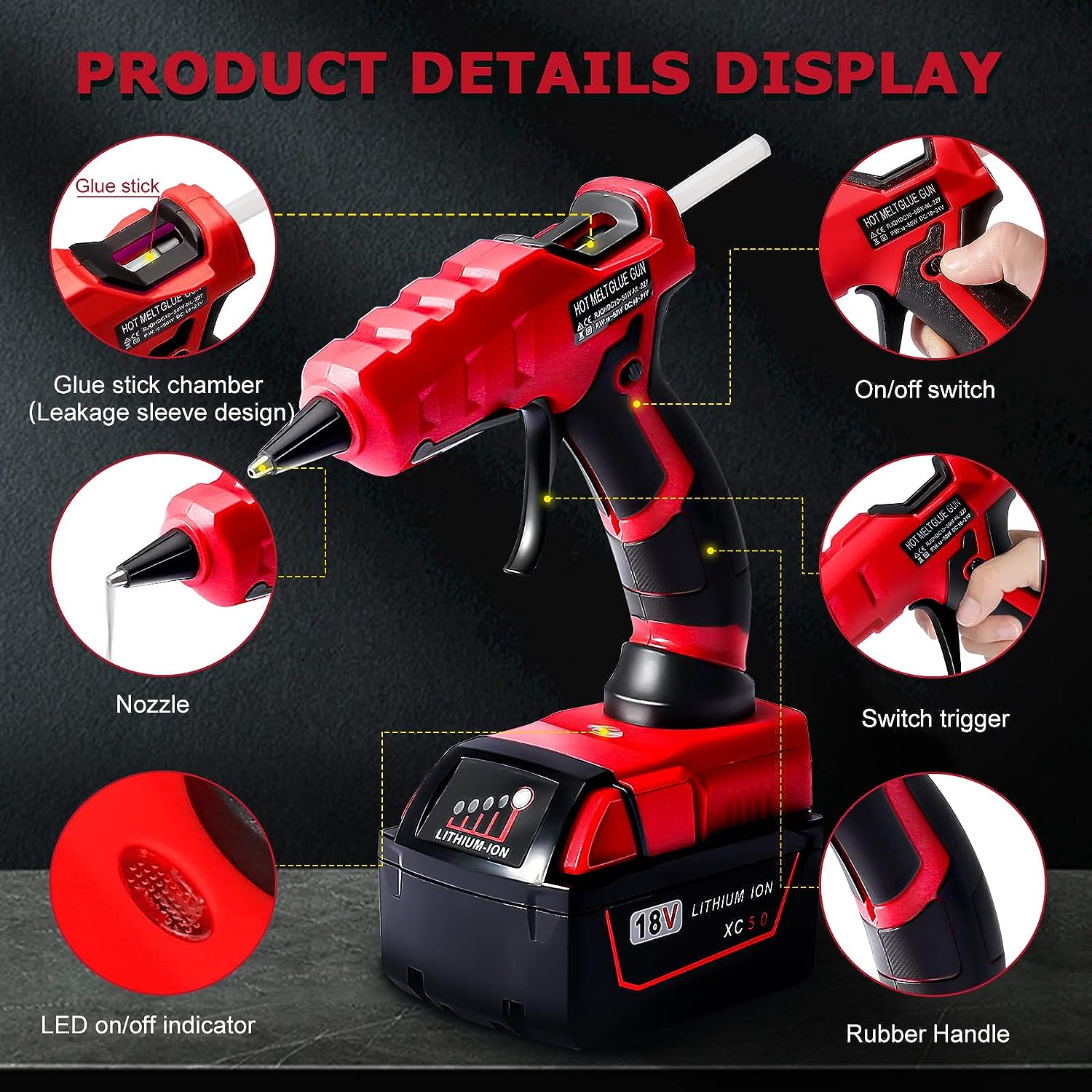 Cordless Hot Melt Glue Gun for - огляд і ціна Black+Decker Tool 20V Max