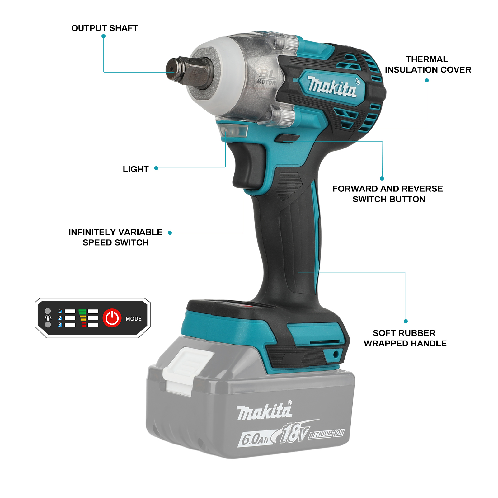 Makita DTW300 Cordless Impact  - огляд і ціна Makita Drill Dtw300