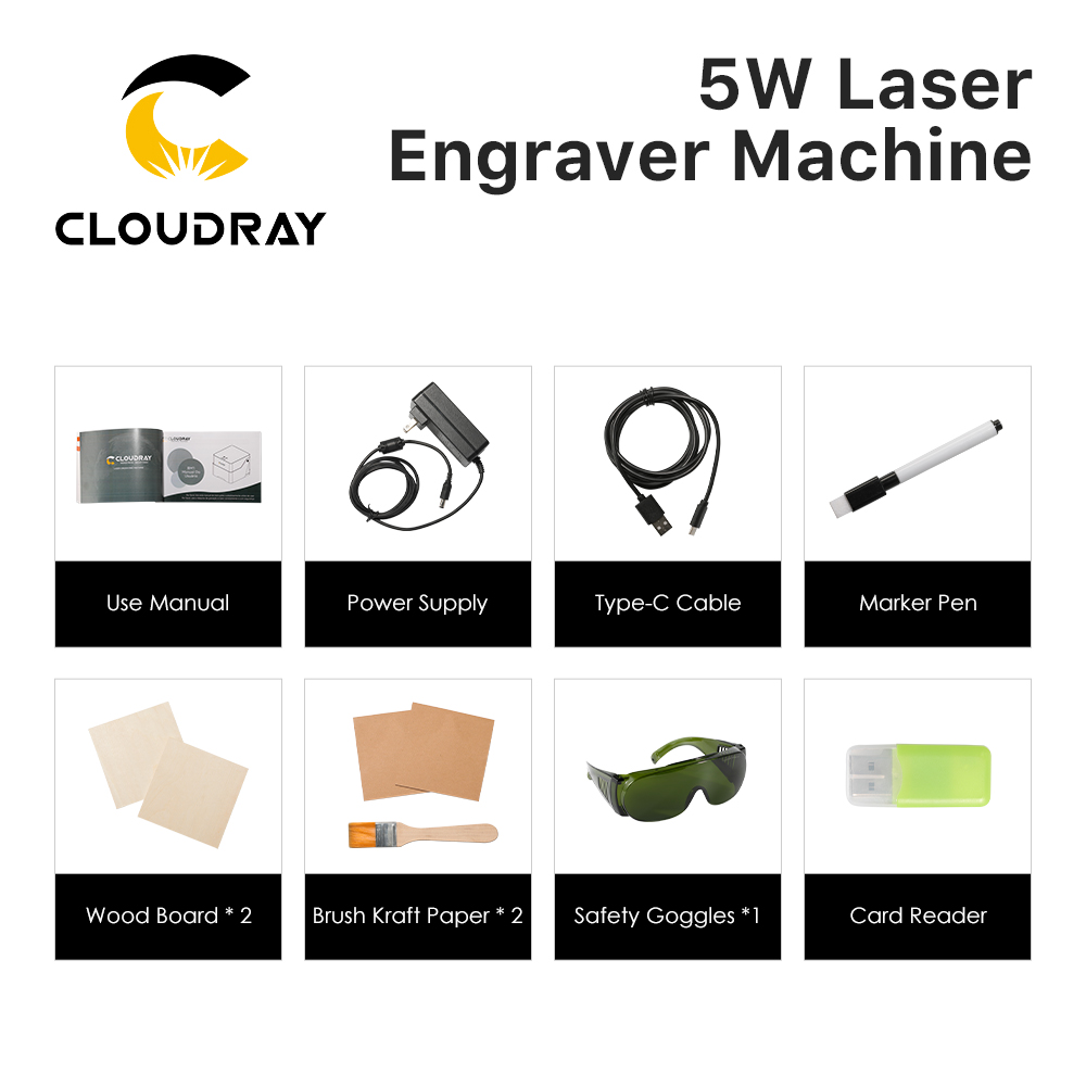 Cloudray Laser Engraver BM1 Ma - огляд і ціна Woodworking Laser