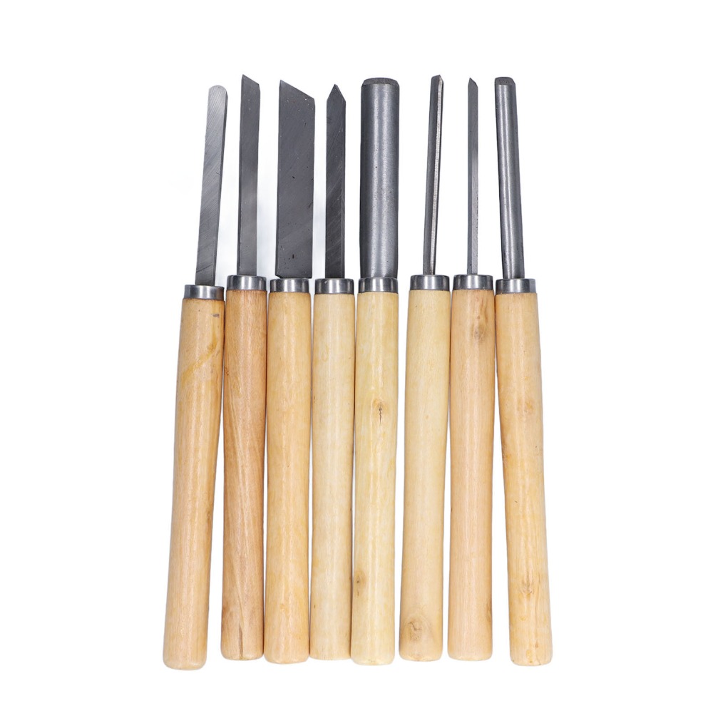 8PCS HSS Steel Wood Turning Ch - огляд і ціна Skew Chisel Wood